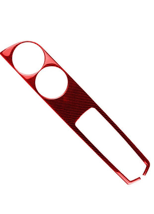 Red Carbon Fiber Watercup Panel Trim Cover For Lexus IS250 IS350 2014-2018