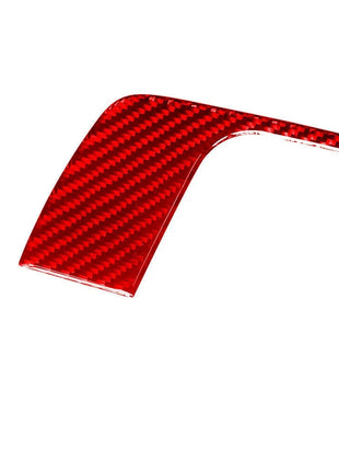 Red Carbon Fiber LCD Screen Above Frame Cover Trim For Nissan Altima 2019-2022