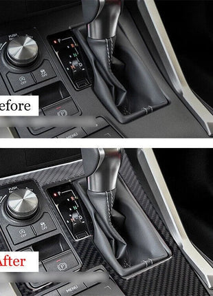 Middle Console Gear Shift Frame For Lexus NX200T 300H 15-2021 Real Carbon Fiber