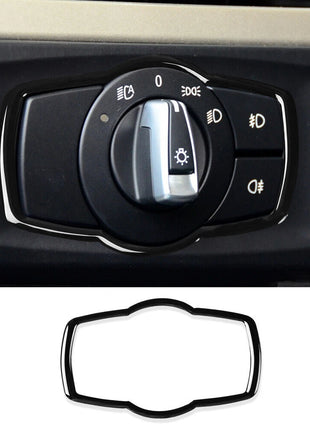 For Bmw 3 Series E90 E92 E93 2005-12 Black Interior Headlight Switch Button Trim