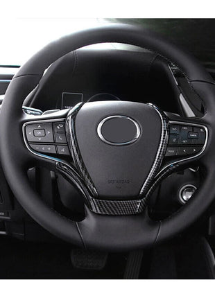For Lexus ES250 300h 350 19-22 ABS Carbon Fiber Steering Wheel Frame Cover Trim