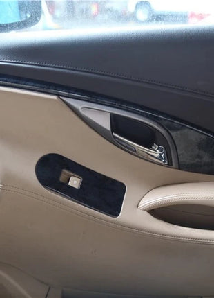 For Buick Lacrosse 2009-12 Black Wood Grain Inner Door Strip Panel Cover Trim 4*