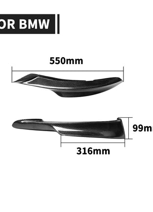 Real Carbon Fiber Front Bumper Spoiler Vent Cover For BMW 3 Series E90 2009-2013