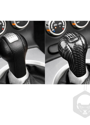 4Pcs For Nissan 350Z Z33 03-09 Real Carbon Fiber Interior Gear Shift Knob Cover