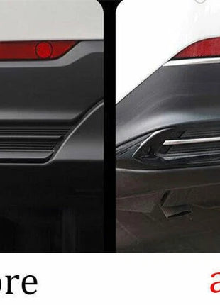 2P Chrome Steel Rear Bumper Molding Strip Cover Trim For Lexus NX250 350 2022-23