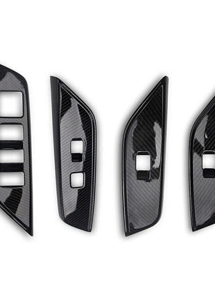 For Lexus ES250 300h 350 2019-22 Carbon Fiber Style Window Lock Lift Panel Trim