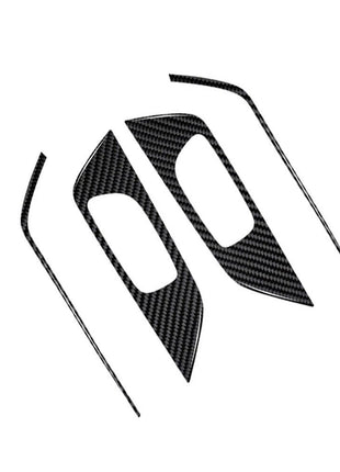 2X Carbon Fiber Rear Door Handle Panel Cover Trim For Nissan Altima 2013-2015
