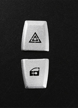 Alloy Control Warning Light Switch Locking Button Cover For Bmw X3 E83 2006-2010