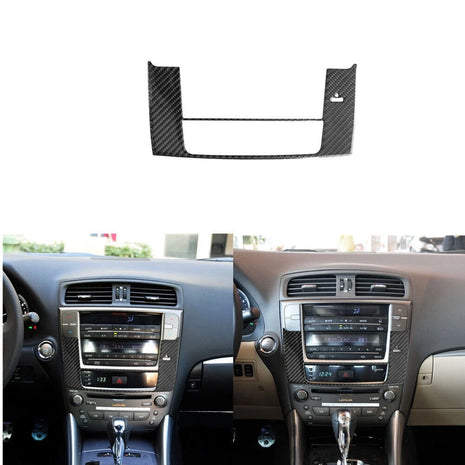 Carbon Fiber GPS Navigation Panel Cover Trim For LEXUS IS250 300 350 2006-2012