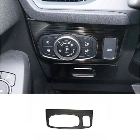 Black Headlight Switch Control Titanium Frame Trim For Ford Focus ST RS 2019-20