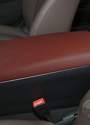 Pu Leather Red Center Console Armrest Box Cover For Bmw 3 Series G20 G28 2020-23