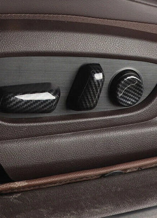 Seat Button Handle Cover Trim 6* For Lexus ES250 300h 350 2019-2023 Carbon Fiber
