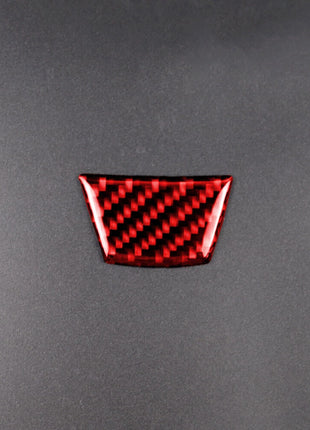 For Bmw 3 Series E90 E92 2005-12 Red Carbon Fiber Interior Steering Wheel Cover