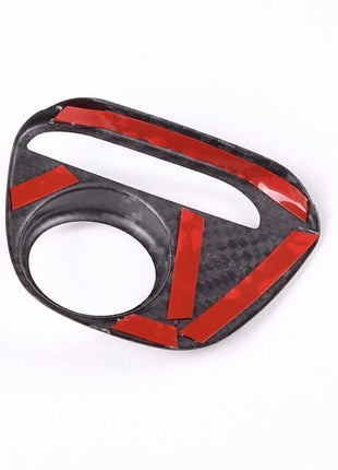 Real Carbon Fiber Interior Vda Push Button Switch Trim For Ferrari 458 2011-2016