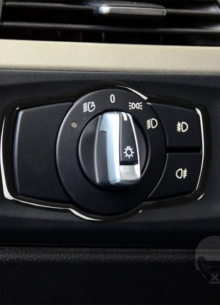 For Bmw 3 Series E90 E92 E93 2005-12 Black Interior Headlight Switch Button Trim