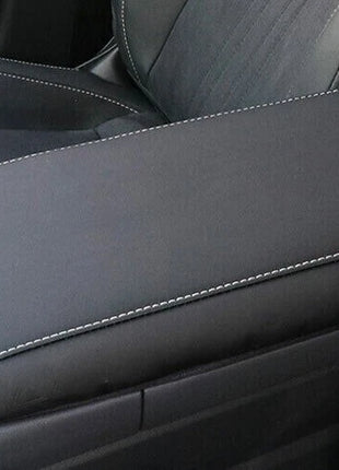 Black PU Leather Central Console Armrest Box Cover For Lexus NX 350 350h 2022-23