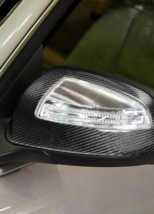 Real Carbon Fiber For BENZ W204 C-CLASS C63 C300 C350 06-2009 Mirror Cover Caps