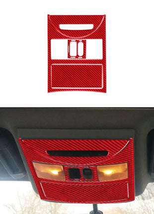 For Nissan Quest 2004-2006 Red Car Ceiling Light Trim Cover Type A Carbon Fiber