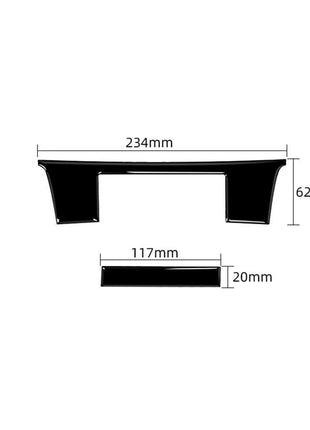 Gloss Black Center Console Lower Panel Trim For Lexus RC300 350 200t 2015-2020
