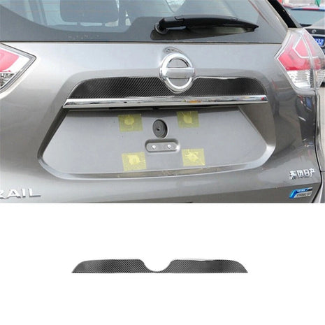 2X Carbon Fiber License Plate Lights Up Cover Trim For Nissan Rogue 2014-2016