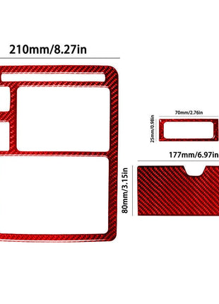 Red Carbon Fiber Overhead Console Frame Cover Trim For LEXUS RX330 350 2004-2009