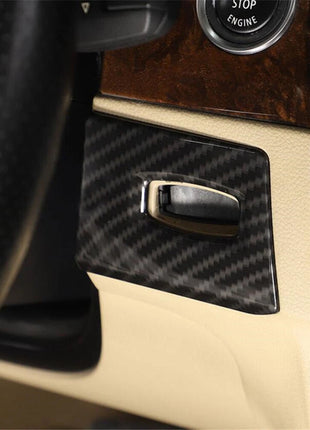 Carbon Fiber Abs Key Hole Ignition Switch Cover For Bmw 3 Series E90 E92 2005-12