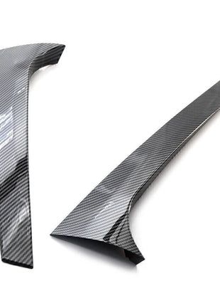 For Skoda Kodiaq 2016-2020 Carbon Fiber Rear Window Spoiler Side Wing Trim Cover