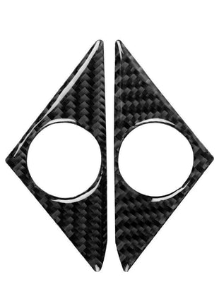 2pcs Carbon Fiber Loudspeaker Frame Cover Trim For Nissan Gt-r R35 2008-2020