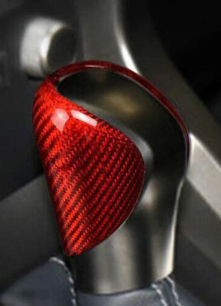 Gear Shift Knob Shifter Lever For Lexus IS300 350 2014-2019 Dry Red Carbon Fiber