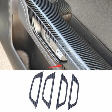 For Lexus NX250 350 2022-2023 Carbon Fiber Steel Inner Door Handle Frame Molding