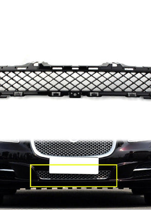 For Jaguar Xj 2010-2015 Front Lower Bumper Center Grille Mesh Grill Trim Black