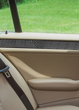 4Pcs For BMW 3 Series M3 E46 1998-05 Interior Door Panel Cover Carbon Fiber Trim