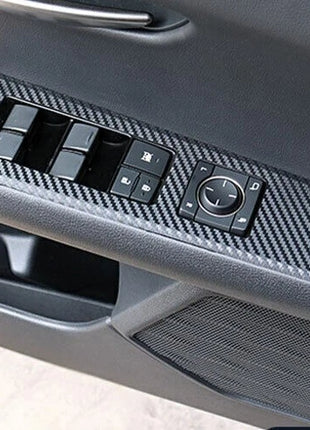 Window Lock Lift Panel Sticker Trim For Lexus UX200 250h 2019-2023 Carbon Fiber