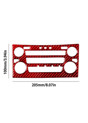 Red For Lexus RX300 1998-2003 Carbon Fiber Center Console AC Switch Panel Trim