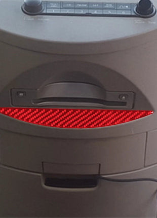 Red Carbon Fiber Cd Player Lower Trim Cover Decor For Nissan Quest 2004-2006