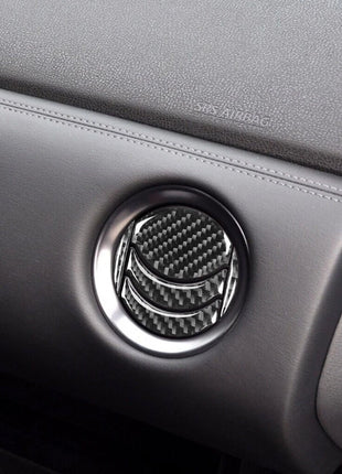 Carbon Fiber Central Air Vent Outlet Cover Trim For Nissan GT-R R35 2008-2016
