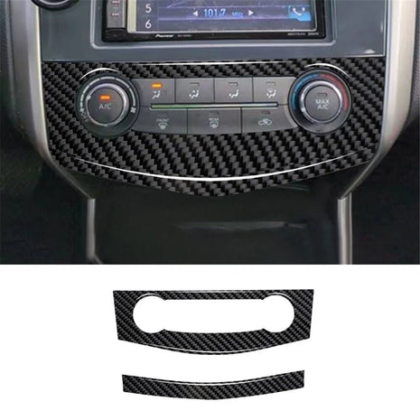Carbon Fiber Center A/C Console Cover Trim For Nissan Altima 2013-2015 Type B
