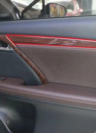 For Lexus RX350 450h 2016-2022 Wood Grain Car Inner Door Panel Trim Cover Strip