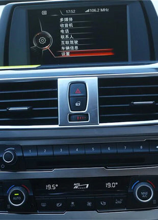 Silver Abs Central Air Outlet Vent Trim For Bmw 3 4 Series 3gt F30 F34 2013-2019