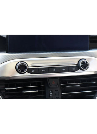 Central console button frame trim Silver titanium For 2019-2020 Ford Focus ST RS