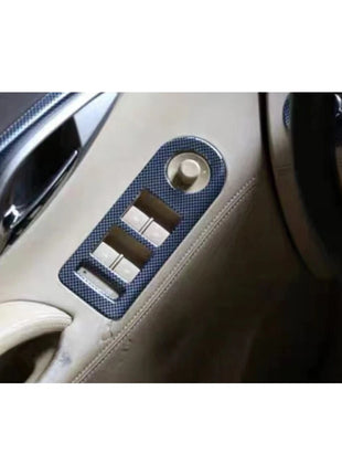 Fit For Buick Lacrosse 2009-2012 Carbon Fiber Door Window Lift Switch Cover Trim