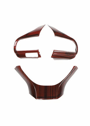 For Lexus Rx350 450h 16-20 Wood Grain Steering Wheel Button Frame Cover Trim