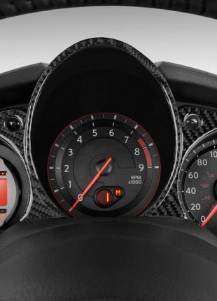 1 Set Carbon Fiber Instrument Cluster Panel Cover Trim For Nissan 370Z 2009-2020