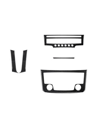 Carbon Fiber Center Console Panel Cover Trim For Nissan Sentra 2013-2019 Type B