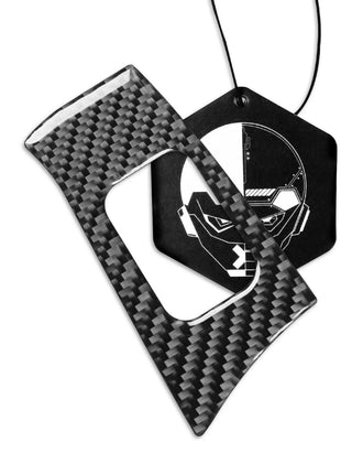 8Pcs Carbon Fiber Door Lift Switch Panel Cover Trim For Benz C-Class W204 12-14