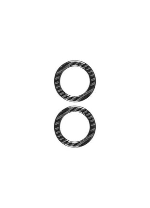 Left-right Air Vents Circle Trim Cover Carbon Fiber For Nissan Quest 2004-2006