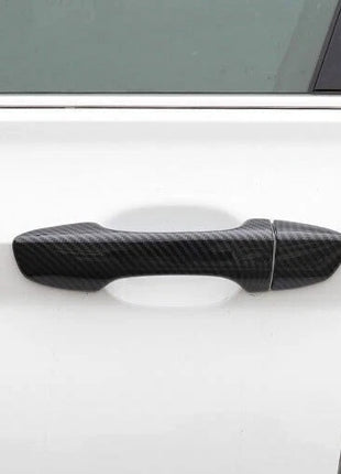 For Volkswagen Jetta Mk7 19-21 Carbon Fiber Style Exterior Side Door Handle Trim