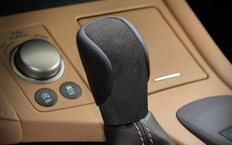 Gear Shift Knob Shifter Lever Trim 1* For Lexus GS350 450h 2016-2020 Black Suede