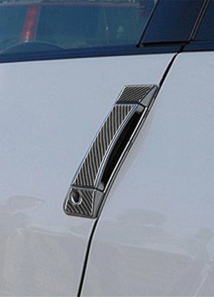 Carbon Fiber Exterior Door Handle Switch Cover Trim For 2003-2009 Nissan 350Z