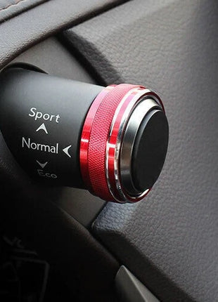 Console Driving Mode Button Ring 2* For Lexus ES250 300h 2019-2023 Red Aluminum